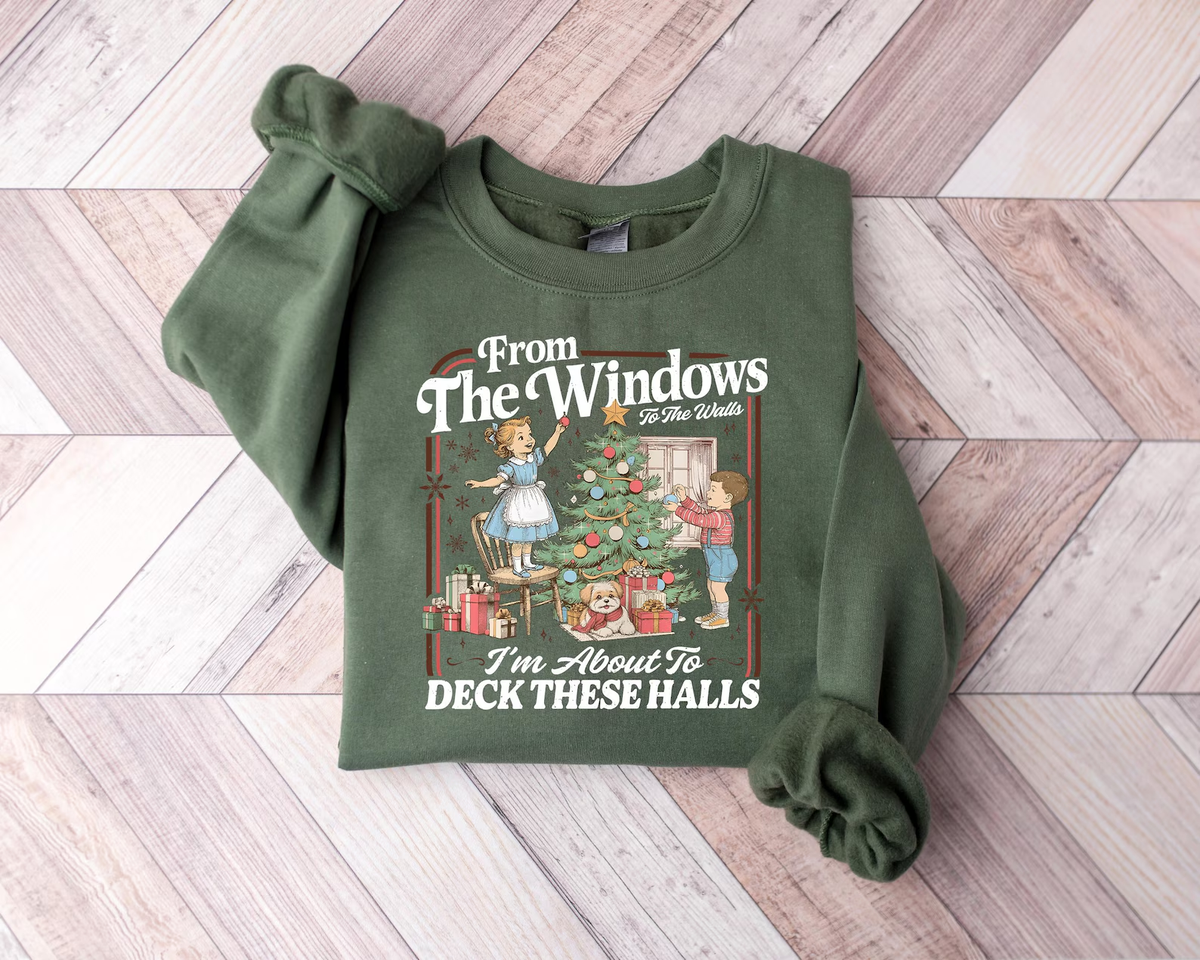 From The Windows to The Walls Deck These Halls Christmas Tee